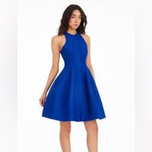 H by Halston Colbalt Blue Evening Dress
